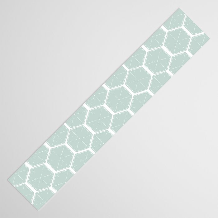 Beach Umbrellas . Soft Aqua Table Runner Gallery Image 3