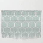 Beach Umbrellas . Soft Aqua Wall Hanging Gallery Image 1