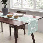 Beach Umbrellas . Soft Aqua Table Runner Gallery Image 2