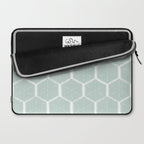 Beach Umbrellas . Soft Aqua Laptop Sleeve Gallery Image 2