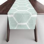 Beach Umbrellas . Soft Aqua Table Runner Gallery Image 1