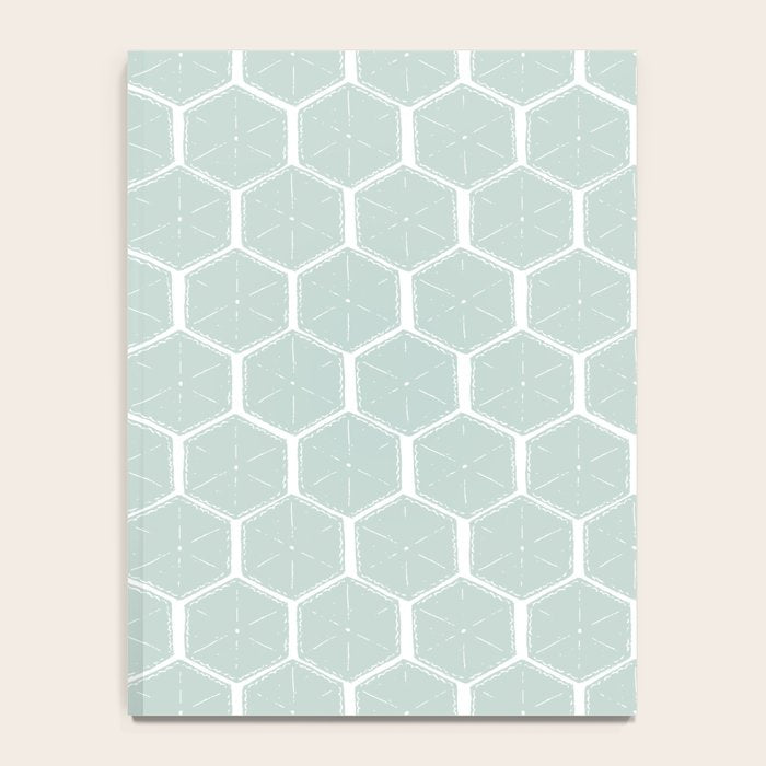 Beach Umbrellas . Soft Aqua Notebook Gallery Image 4