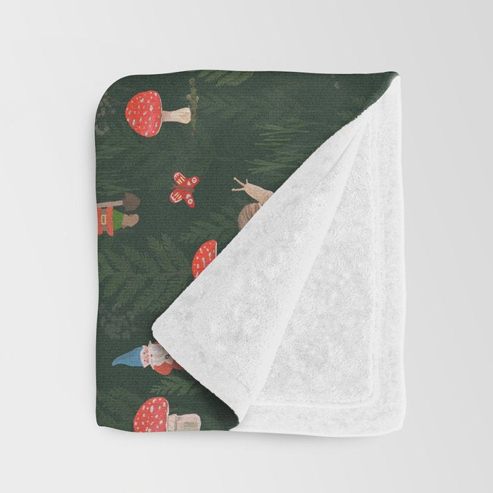 Woodland Gnomes Throw Blanket Gallery Image 3