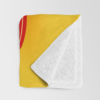 Russian Nesting Dolls - Yellow & Red Throw Blanket Gallery Image 3