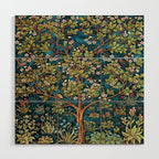 William Morris Tree Of Life, Morris floral,No, 1. Wood Wall Art Gallery Image 1