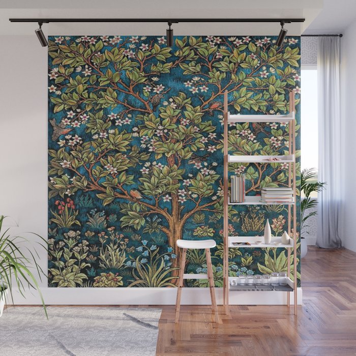William Morris Tree Of Life, Morris floral,No, 1. Wall Mural Gallery Image 1