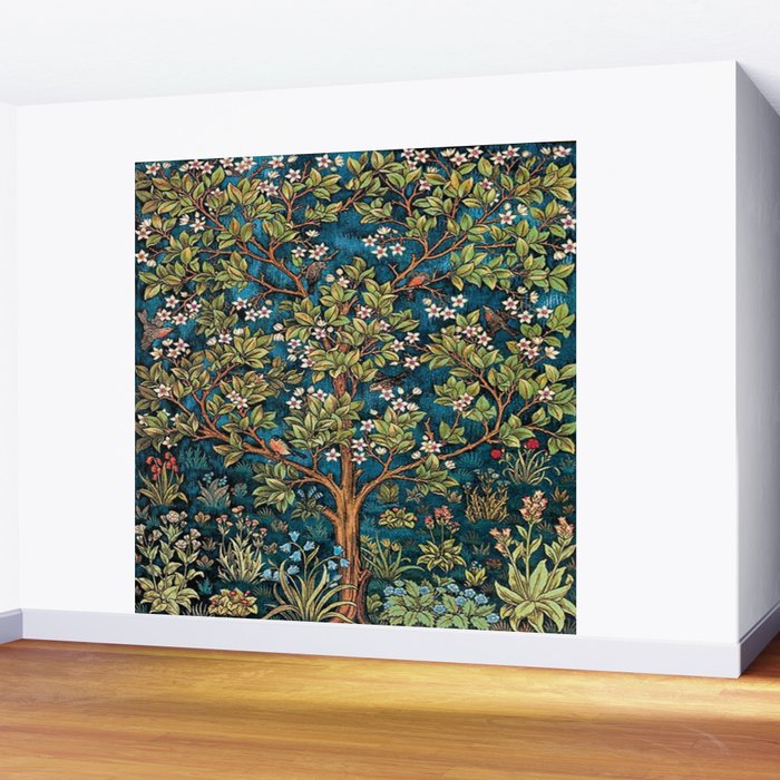 William Morris Tree Of Life, Morris floral,No, 1. Wall Mural Gallery Image 2