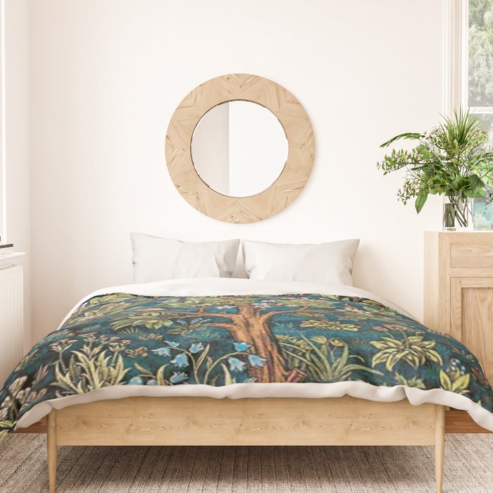 William Morris Tree Of Life, Morris floral,No, 1. Duvet Cover Gallery Image 3