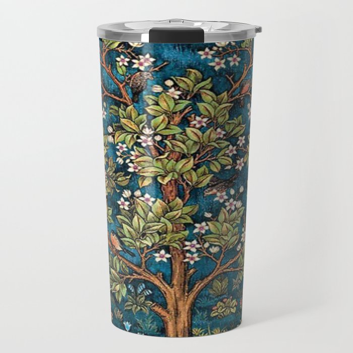 William Morris Tree Of Life, Morris floral,No, 1. Travel Mug Gallery Image 1