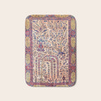 Silk Kashan Central Persian Rug Print Bath Mat Gallery Image 1