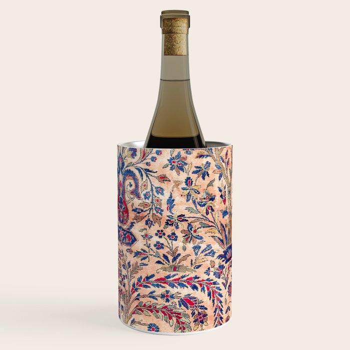 Silk Kashan Central Persian Rug Print Wine Chiller Gallery Image 1