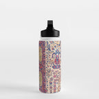 Silk Kashan Central Persian Rug Print Water Bottle Gallery Image 3