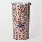 Silk Kashan Central Persian Rug Print Travel Mug Gallery Image 2