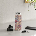 Silk Kashan Central Persian Rug Print Water Bottle Gallery Image 4