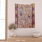 Silk Kashan Central Persian Rug Print Wall Tapestry Gallery Image 2