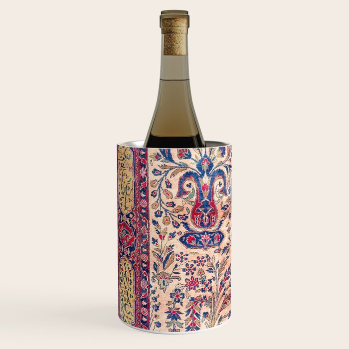 Silk Kashan Central Persian Rug Print Wine Chiller Gallery Image 2