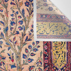 Silk Kashan Central Persian Rug Print Wall Tapestry Gallery Image 3