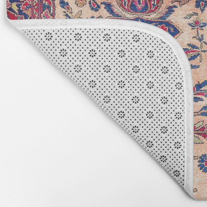 Silk Kashan Central Persian Rug Print Bath Mat Gallery Image 2