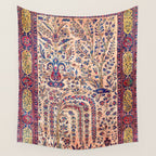 Silk Kashan Central Persian Rug Print Wall Tapestry Gallery Image 4