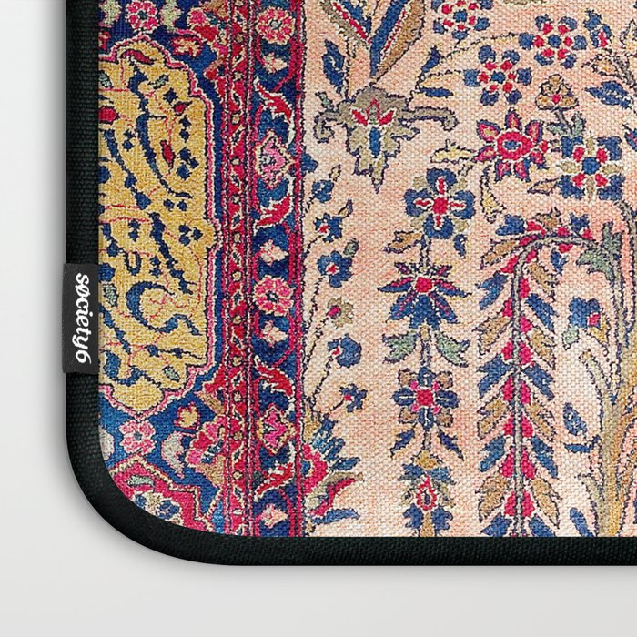 Silk Kashan Central Persian Rug Print Laptop Sleeve Gallery Image 3