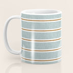 Cadence Stripes - dusty blue and rust Coffee Mug Gallery Image 3