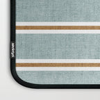 Cadence Stripes - dusty blue and rust Laptop Sleeve Gallery Image 3