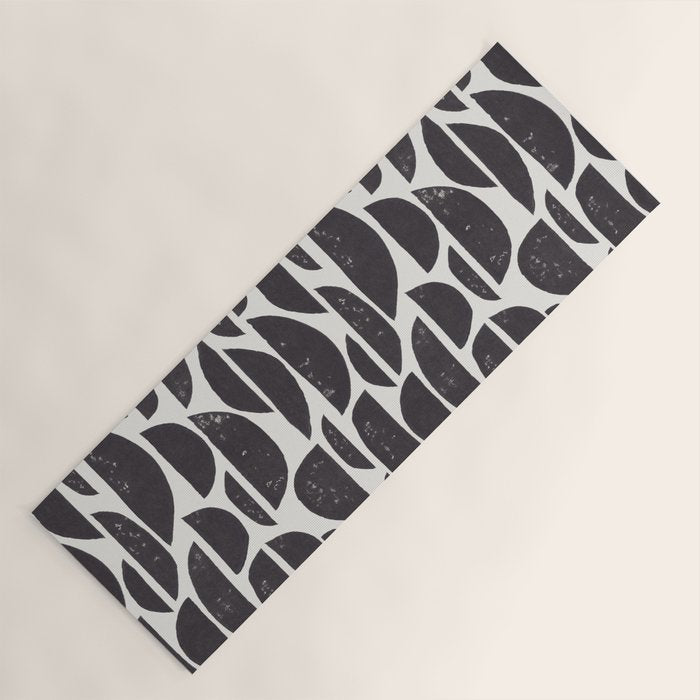 Abstract Linocut Pattern #4 Yoga Mat Gallery Image 1