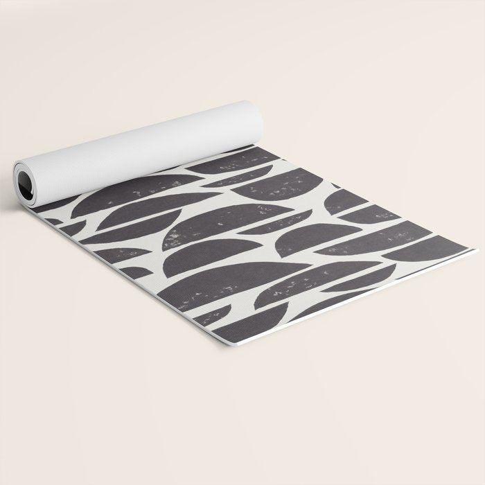 Abstract Linocut Pattern #4 Yoga Mat Gallery Image 2