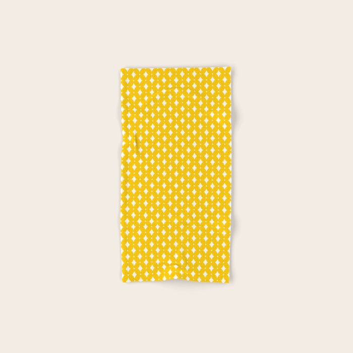 Vintage Stars XVII Bright Yellow Bath Towel Gallery Image 1