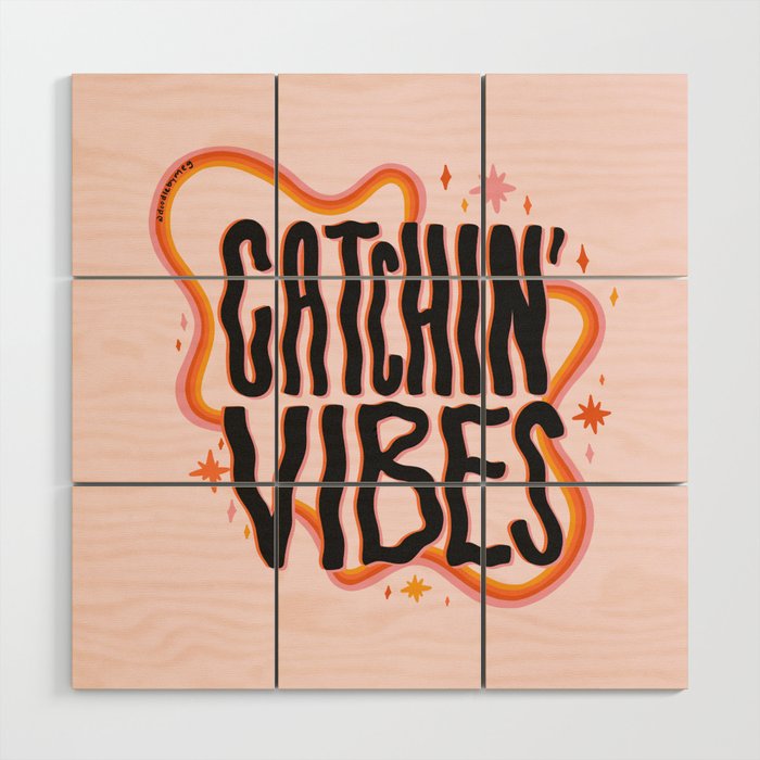 Catchin' Vibes Wood Wall Art Gallery Image 1