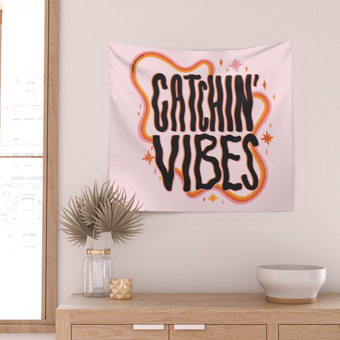 Catchin' Vibes Wall Tapestry Gallery Image 2