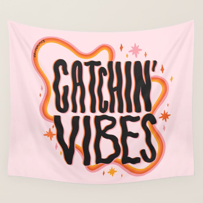 Catchin' Vibes Wall Tapestry Gallery Image 4