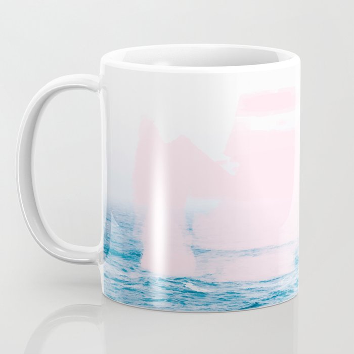 Ocean + Pink #society6 #decor #buyart Coffee Mug Gallery Image 3