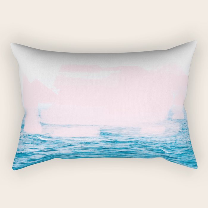 Ocean + Pink #society6 #decor #buyart Rectangular Pillow Gallery Image 1