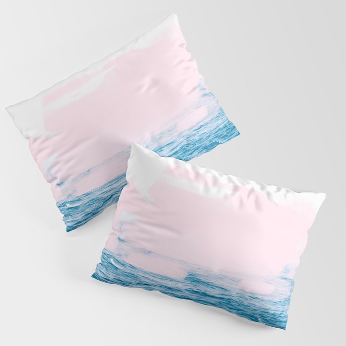Ocean + Pink #society6 #decor #buyart Pillow Sham Gallery Image 1
