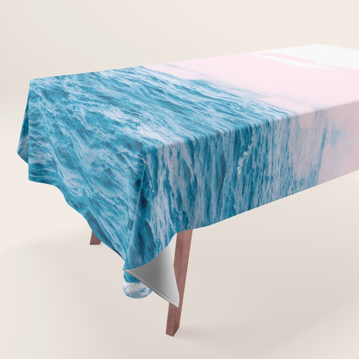 Ocean + Pink #society6 #decor #buyart Tablecloth Gallery Image 1
