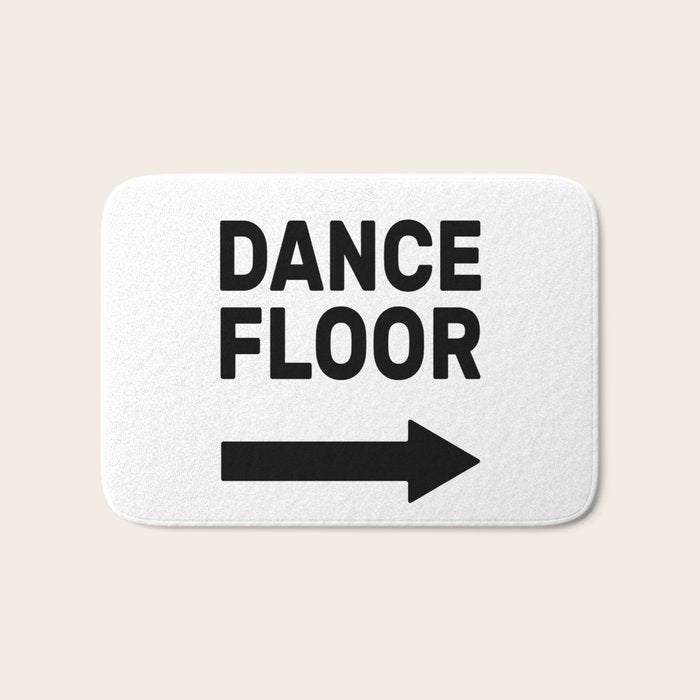 Dance Floor (arrow point right) Bath Mat Gallery Image 1