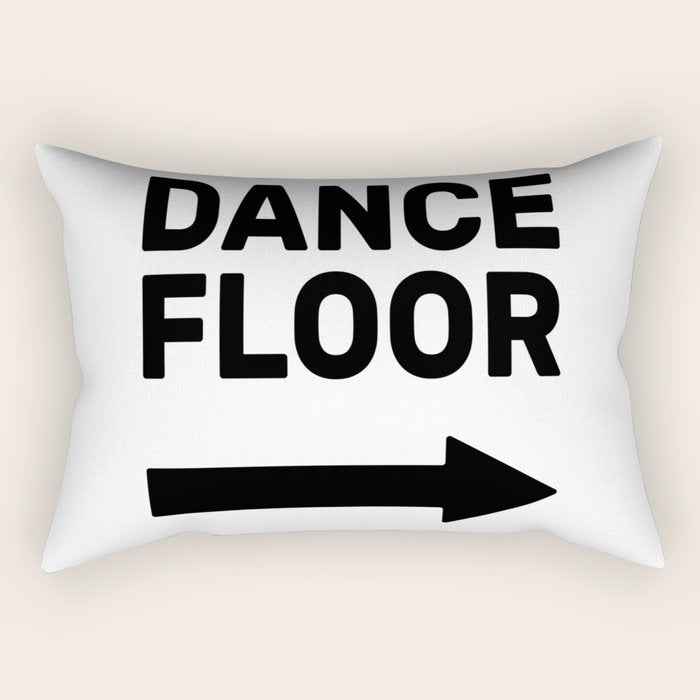 Dance Floor (arrow point right) Rectangular Pillow Gallery Image 2