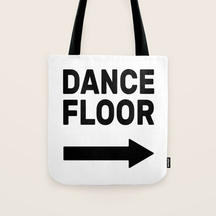 Dance Floor (arrow point right) Tote Bag Gallery Image 1