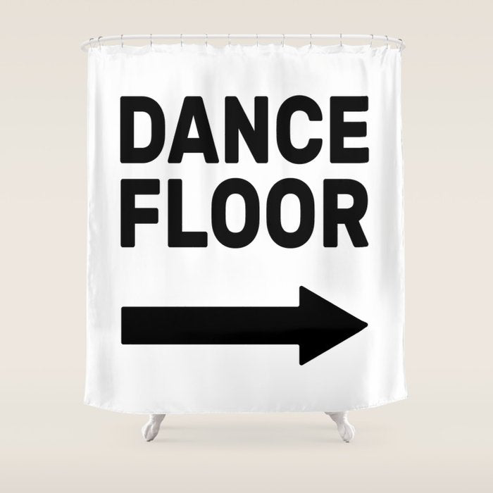 Dance Floor (arrow point right) Shower Curtain Gallery Image 1