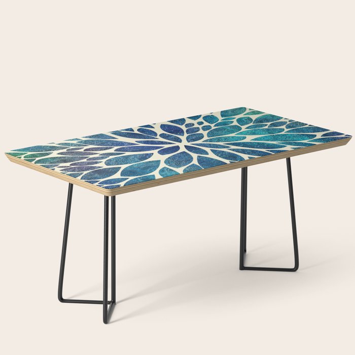 Petal Burst - Turquoise Coffee Table Gallery Image 1