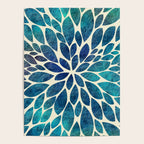Petal Burst - Turquoise Poster Gallery Image 4