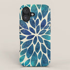 Petal Burst - Turquoise iPhone Case Gallery Image 1