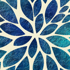 Petal Burst - Turquoise Coffee Mug Gallery Image 2