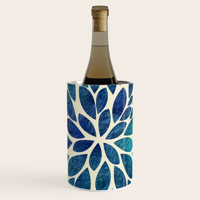 Petal Burst - Turquoise Wine Chiller Gallery Image 1