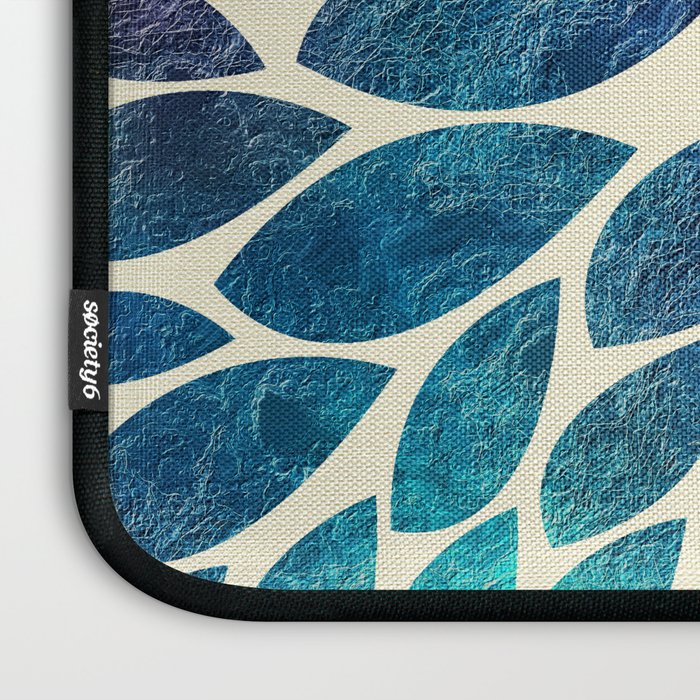 Petal Burst - Turquoise Laptop Sleeve Gallery Image 3