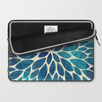 Petal Burst - Turquoise Laptop Sleeve Gallery Image 2