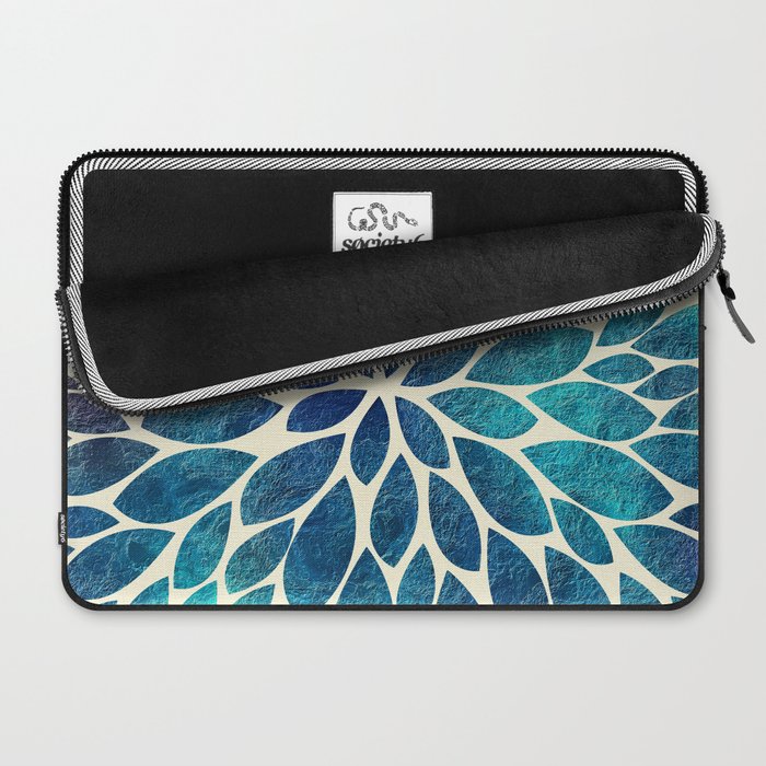 Petal Burst - Turquoise Laptop Sleeve Gallery Image 2