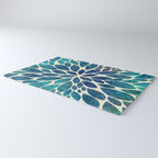 Petal Burst - Turquoise Rug Gallery Image 3