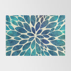 Petal Burst - Turquoise Rug Gallery Image 2